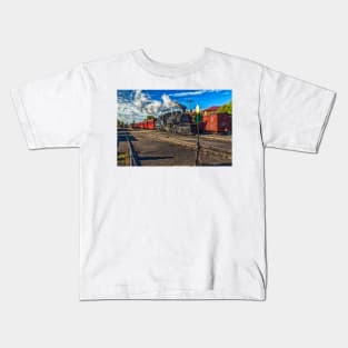 Cumbres and Toltec Narrow Gauge Railroad Chama New Mexico Yard Kids T-Shirt